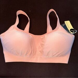 Truekind Bra for Women - Comfortable Wireless Support Bra, Seamless 4XL Rose Tan